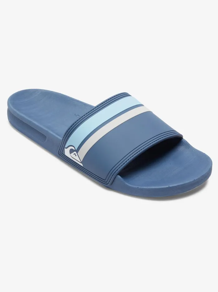Men Quiksilver Sandals Rivi Slide Slider Sandals Blue 7