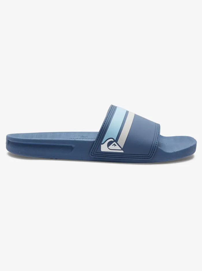 Men Quiksilver Sandals Rivi Slide Slider Sandals Blue 7 Men Quiksilver Sandals Rivi Slide Slider Sandals Blue 7