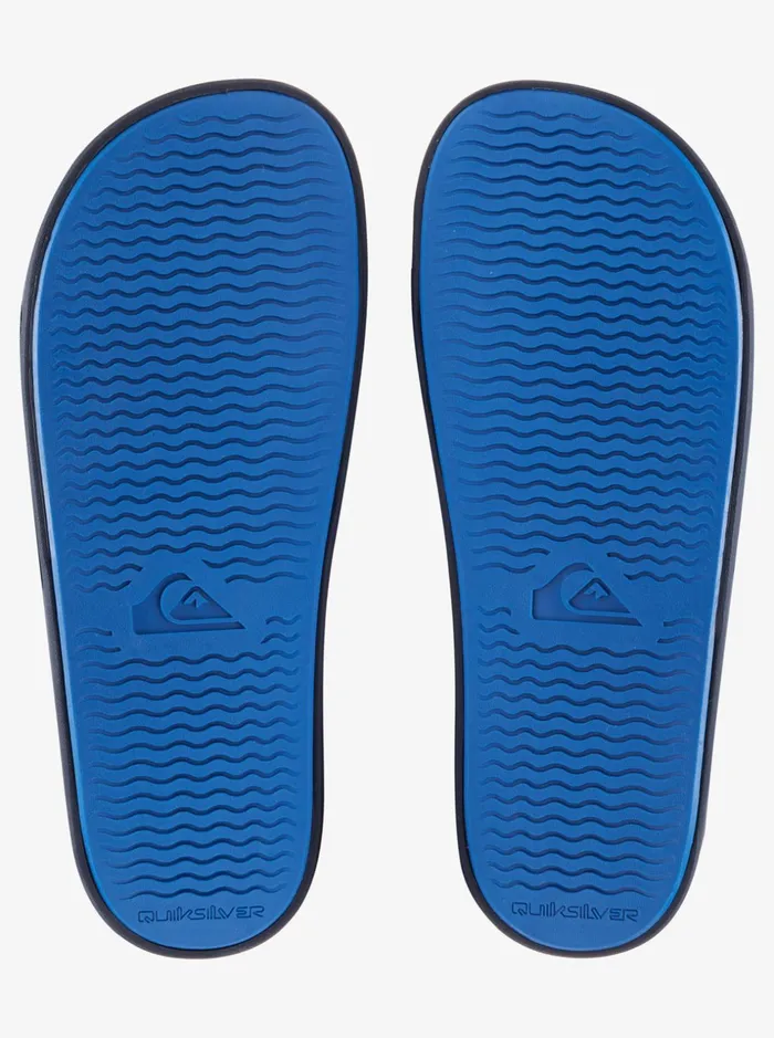 Men Quiksilver Sandals Rivi Wordmark Slide Slider Sandals Blue 5 Men Quiksilver Sandals Rivi Wordmark Slide Slider Sandals Blue 5