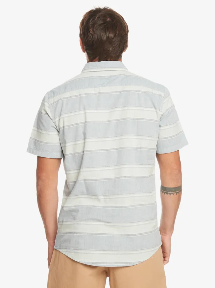 Men Quiksilver Shirts and Polos Cali Sunrise Short Sleeve Shirt Bering Sea Cali Men Quiksilver Shirts and Polos Cali Sunrise Short Sleeve Shirt Bering Sea Cali