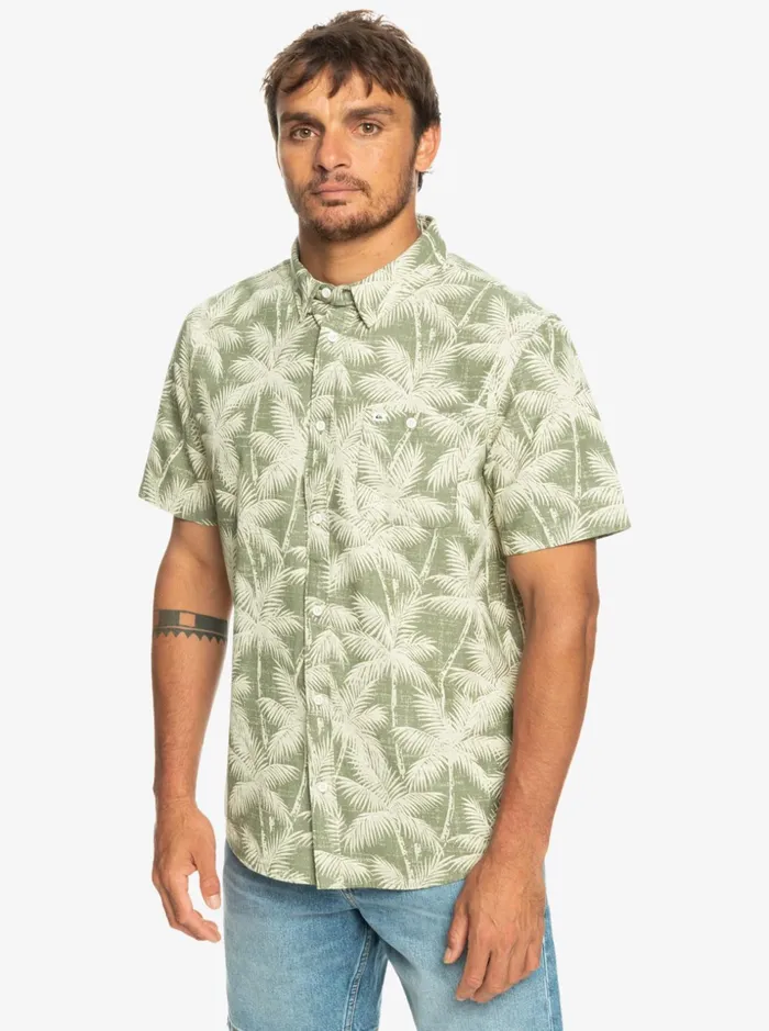 Men Quiksilver Shirts and Polos Fleeting Moment Short Sleeve Shirt Four Leaf Fleeting Moment Men Quiksilver Shirts and Polos Fleeting Moment Short Sleeve Shirt Four Leaf Fleeting Moment