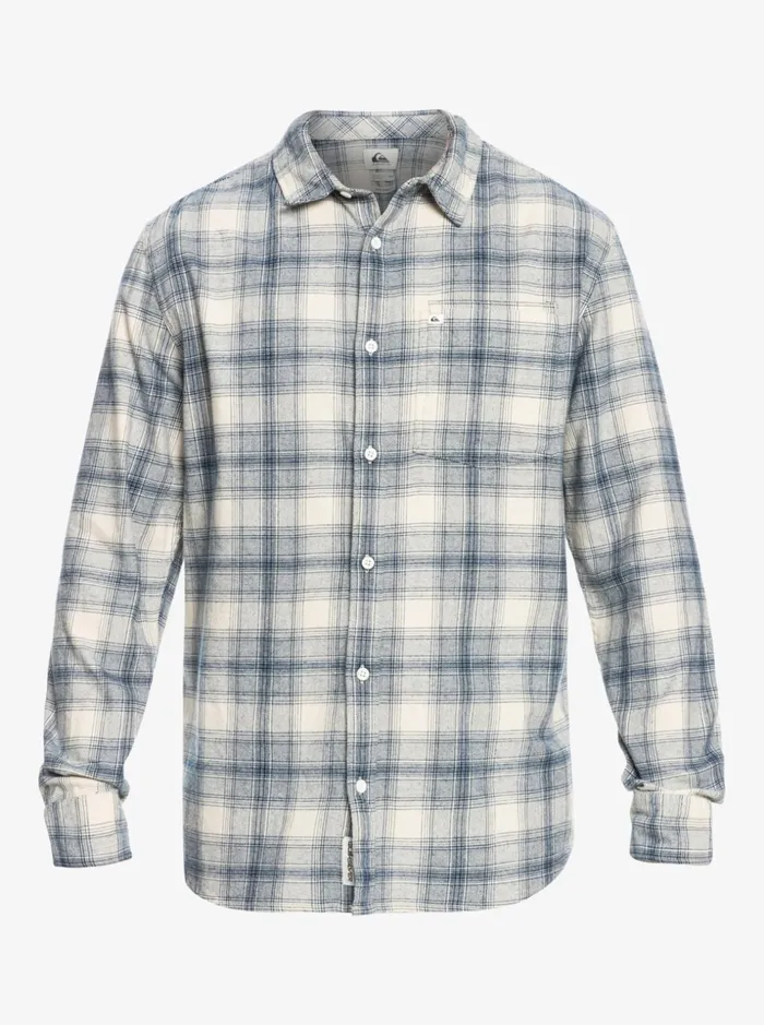 Men Quiksilver Shirts and Polos Ganaway Stretch Long Sleeve Flannel Shirt Birch Ganaway Men Quiksilver Shirts and Polos Ganaway Stretch Long Sleeve Flannel Shirt Birch Ganaway