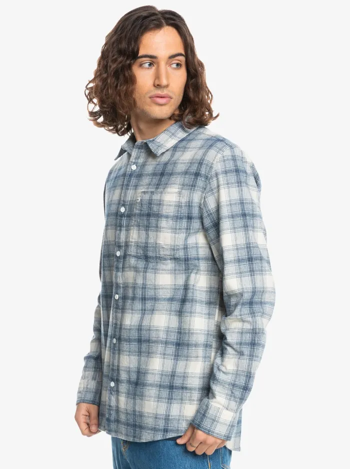 Men Quiksilver Shirts and Polos Ganaway Stretch Long Sleeve Flannel Shirt Birch Ganaway Men Quiksilver Shirts and Polos Ganaway Stretch Long Sleeve Flannel Shirt Birch Ganaway