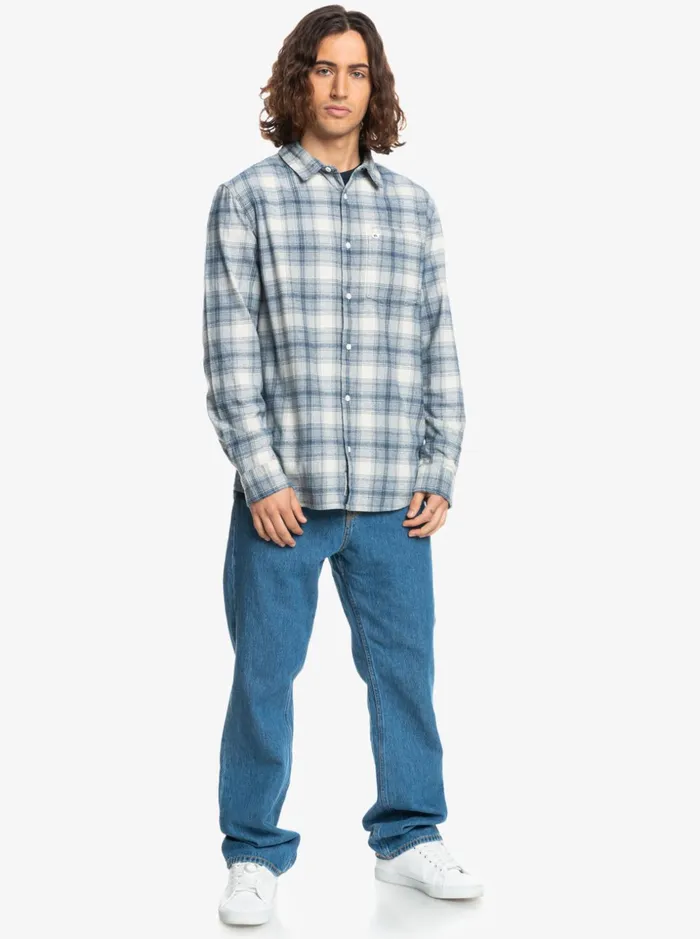 Men Quiksilver Shirts and Polos Ganaway Stretch Long Sleeve Flannel Shirt Birch Ganaway Men Quiksilver Shirts and Polos Ganaway Stretch Long Sleeve Flannel Shirt Birch Ganaway