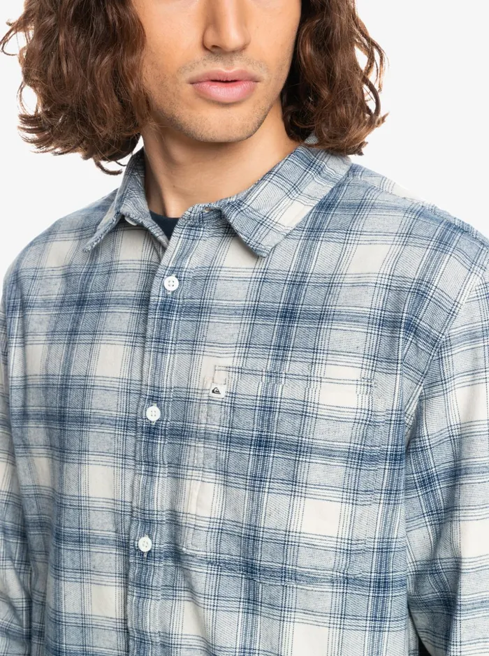 Men Quiksilver Shirts and Polos Ganaway Stretch Long Sleeve Flannel Shirt Birch Ganaway Men Quiksilver Shirts and Polos Ganaway Stretch Long Sleeve Flannel Shirt Birch Ganaway