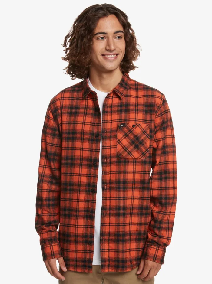 Men Quiksilver Shirts and Polos Hatton Long Sleeve Shirt Burnt Ochre Hatton Men Quiksilver Shirts and Polos Hatton Long Sleeve Shirt Burnt Ochre Hatton