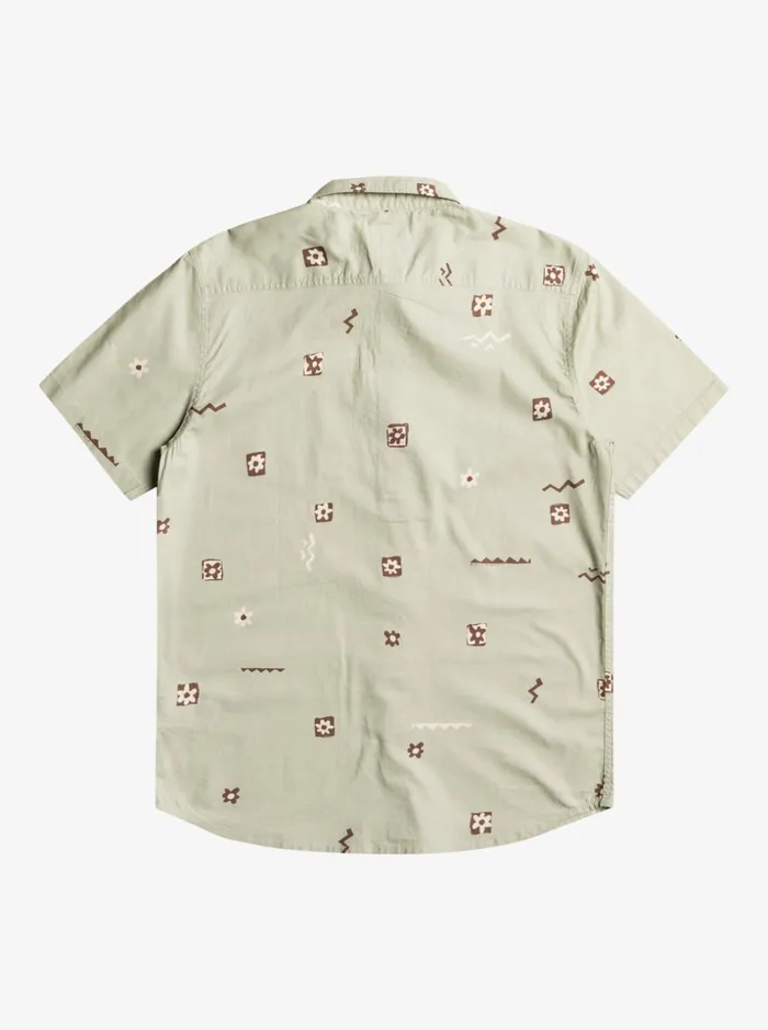 Men Quiksilver Shirts and Polos Mini Mark Short Sleeve Shirt Desert Sage Mini Mark Men Quiksilver Shirts and Polos Mini Mark Short Sleeve Shirt Desert Sage Mini Mark