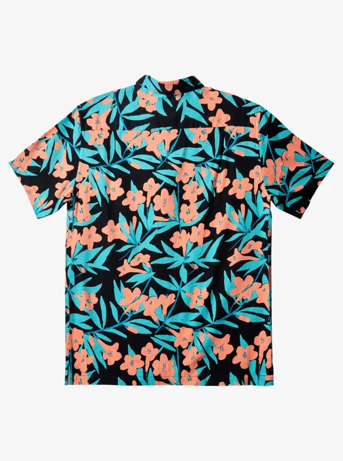 Men Quiksilver Shirts and Polos Waterman Around Bush Short Sleeve Shirt Black Around Bush Men Quiksilver Shirts and Polos Waterman Around Bush Short Sleeve Shirt Black Around Bush