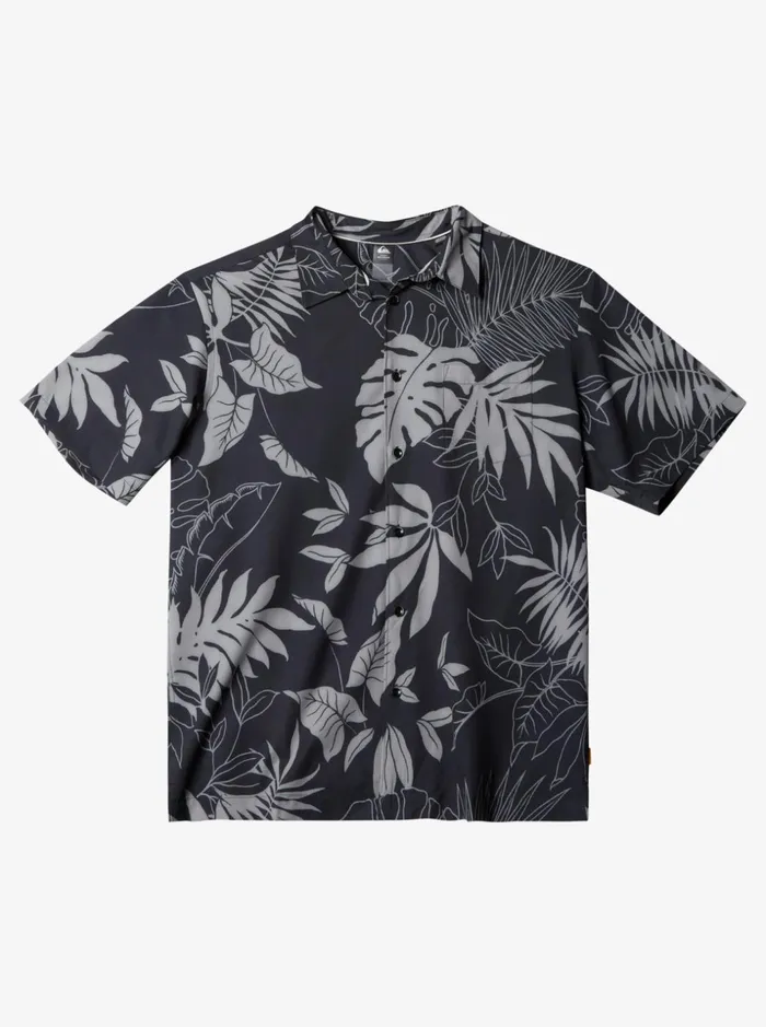 Men Quiksilver Shirts and Polos Waterman Last Island Short Sleeve Shirt Black Last Island Men Quiksilver Shirts and Polos Waterman Last Island Short Sleeve Shirt Black Last Island