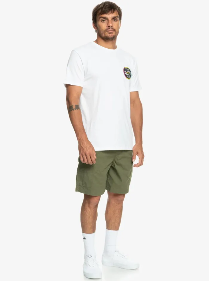 Men Quiksilver Shorts and Amphibians Cargo Taxer Elastic Waist 19034 Shorts Four Leaf Clover Men Quiksilver Shorts and Amphibians Cargo Taxer Elastic Waist 19034 Shorts Four Leaf Clover