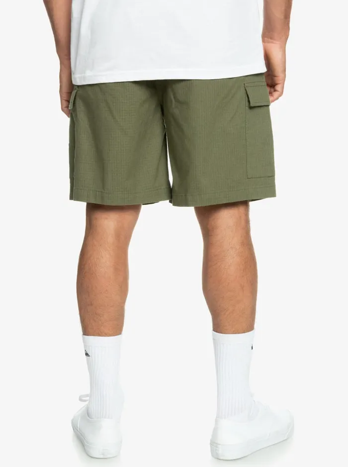 Men Quiksilver Shorts and Amphibians Cargo Taxer Elastic Waist 19034 Shorts Four Leaf Clover Men Quiksilver Shorts and Amphibians Cargo Taxer Elastic Waist 19034 Shorts Four Leaf Clover