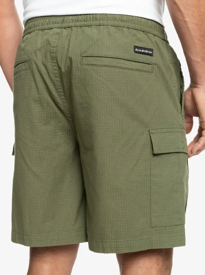 Men Quiksilver Shorts and Amphibians Cargo Taxer Elastic Waist 19034 Shorts Four Leaf Clover Men Quiksilver Shorts and Amphibians Cargo Taxer Elastic Waist 19034 Shorts Four Leaf Clover