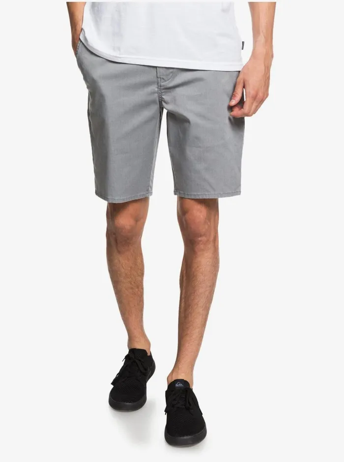 Men Quiksilver Shorts and Amphibians Everyday Union Stretch 20034 Chino Pocket Shorts Light Grey Heather Men Quiksilver Shorts and Amphibians Everyday Union Stretch 20034 Chino Pocket Shorts Light Grey Heather