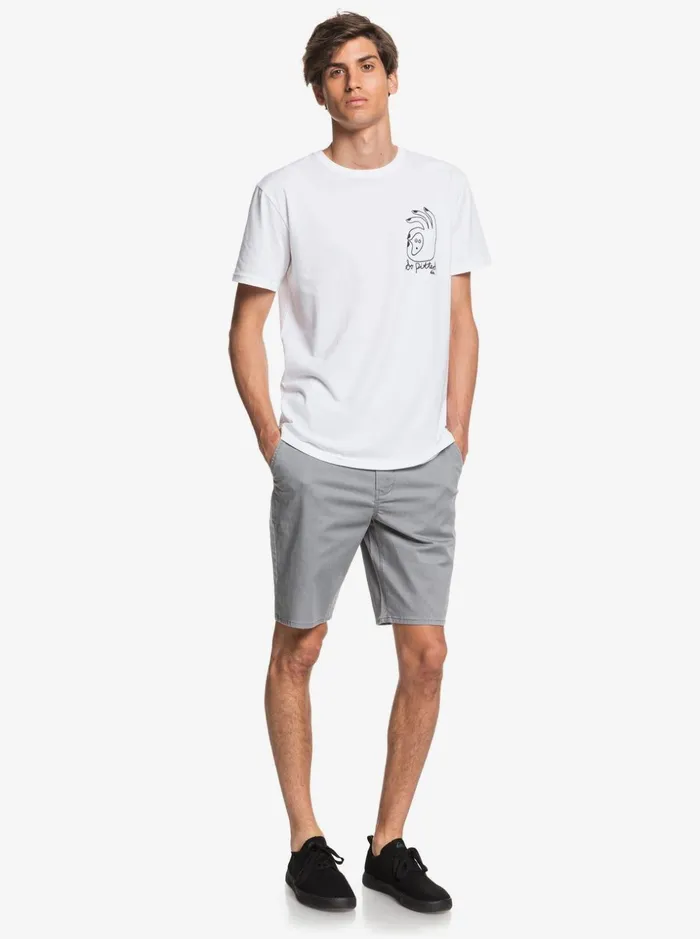 Men Quiksilver Shorts and Amphibians Everyday Union Stretch 20034 Chino Pocket Shorts Light Grey Heather Men Quiksilver Shorts and Amphibians Everyday Union Stretch 20034 Chino Pocket Shorts Light Grey Heather