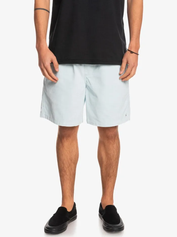 Men Quiksilver Shorts and Amphibians Taxer Cord Shorts Blue Grey Men Quiksilver Shorts and Amphibians Taxer Cord Shorts Blue Grey