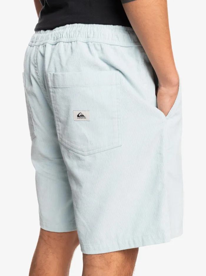 Men Quiksilver Shorts and Amphibians Taxer Cord Shorts Blue Grey Men Quiksilver Shorts and Amphibians Taxer Cord Shorts Blue Grey