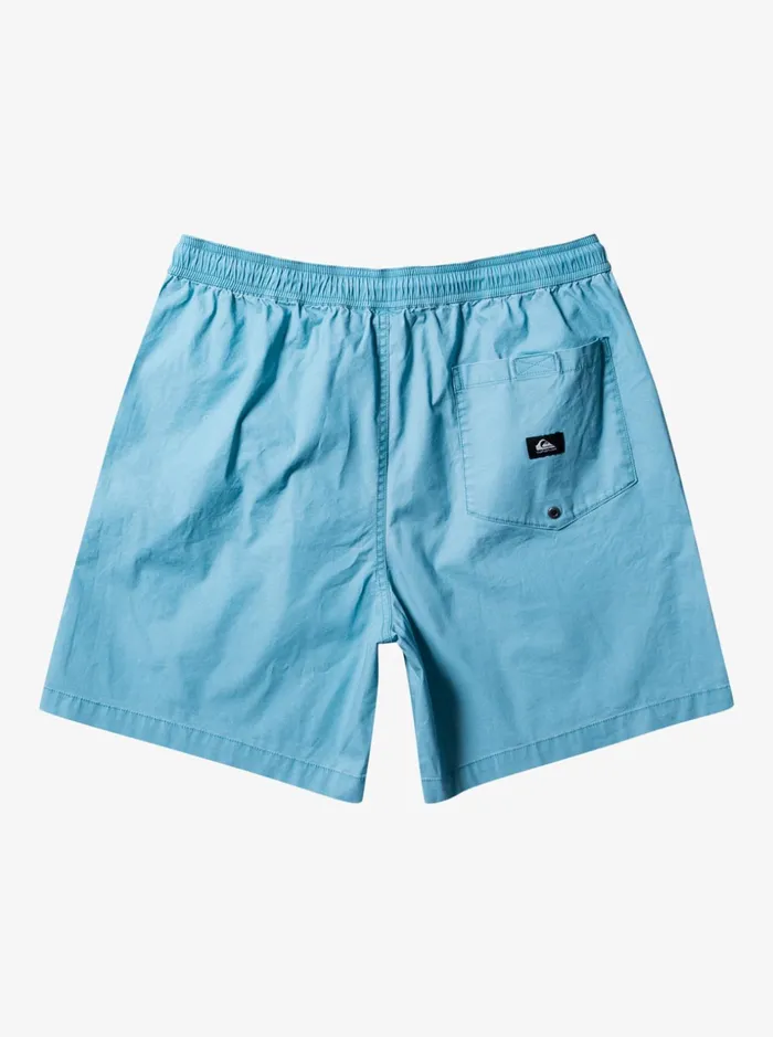 Men Quiksilver Shorts and Amphibians Taxer Elastic Waist Shorts Cameo Blue Men Quiksilver Shorts and Amphibians Taxer Elastic Waist Shorts Cameo Blue