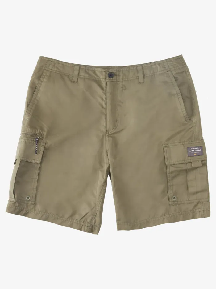 Men Quiksilver Shorts and Amphibians Waterman Maldive Atoll Cargo 20034 Shorts Dusty Olive Men Quiksilver Shorts and Amphibians Waterman Maldive Atoll Cargo 20034 Shorts Dusty Olive