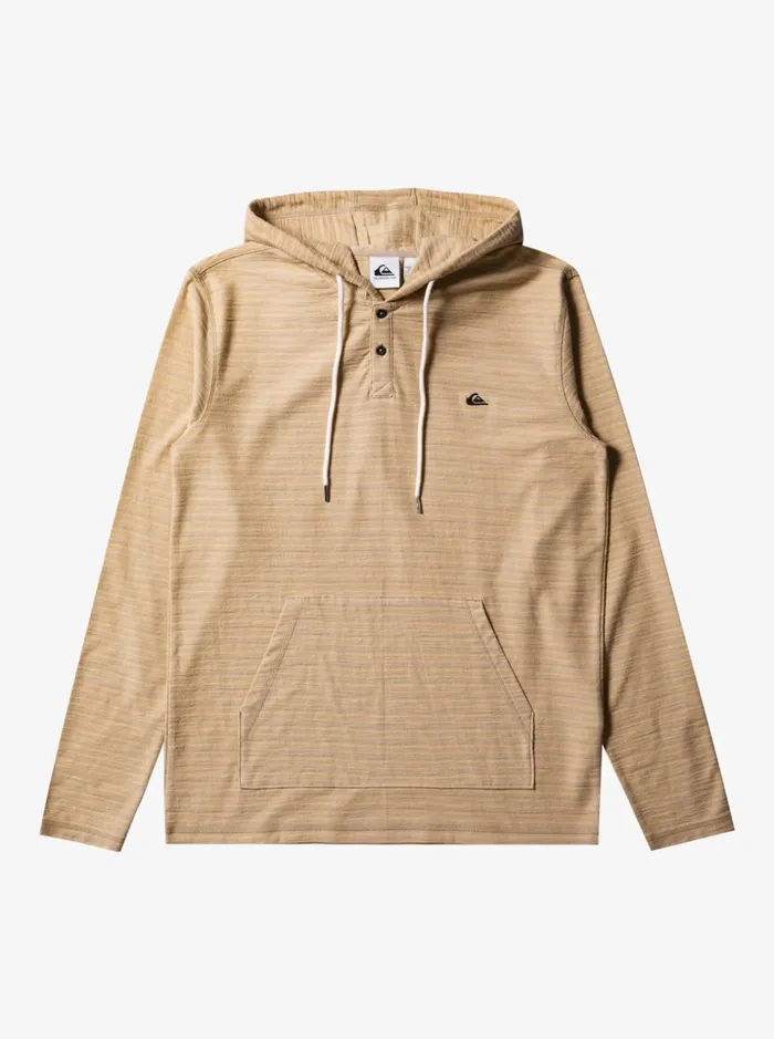 Men Quiksilver Sweatshirts and Hoodies Carlton Hoodie Carlton Taos Taupe Stripe