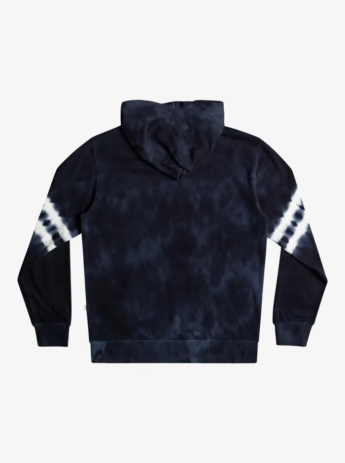 Men Quiksilver Sweatshirts and Hoodies Engineered TieDye Hoodie Insignia Blu Engineered Stripe Men Quiksilver Sweatshirts and Hoodies Engineered TieDye Hoodie Insignia Blu Engineered Stripe