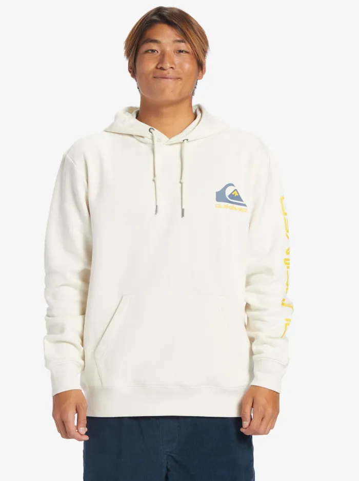 Men Quiksilver Sweatshirts and Hoodies Omni Logo Hoodie Birch Men Quiksilver Sweatshirts and Hoodies Omni Logo Hoodie Birch