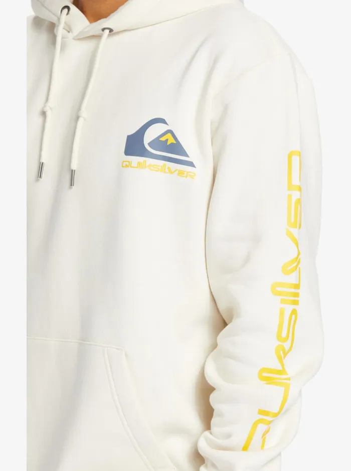 Men Quiksilver Sweatshirts and Hoodies Omni Logo Hoodie Birch Men Quiksilver Sweatshirts and Hoodies Omni Logo Hoodie Birch