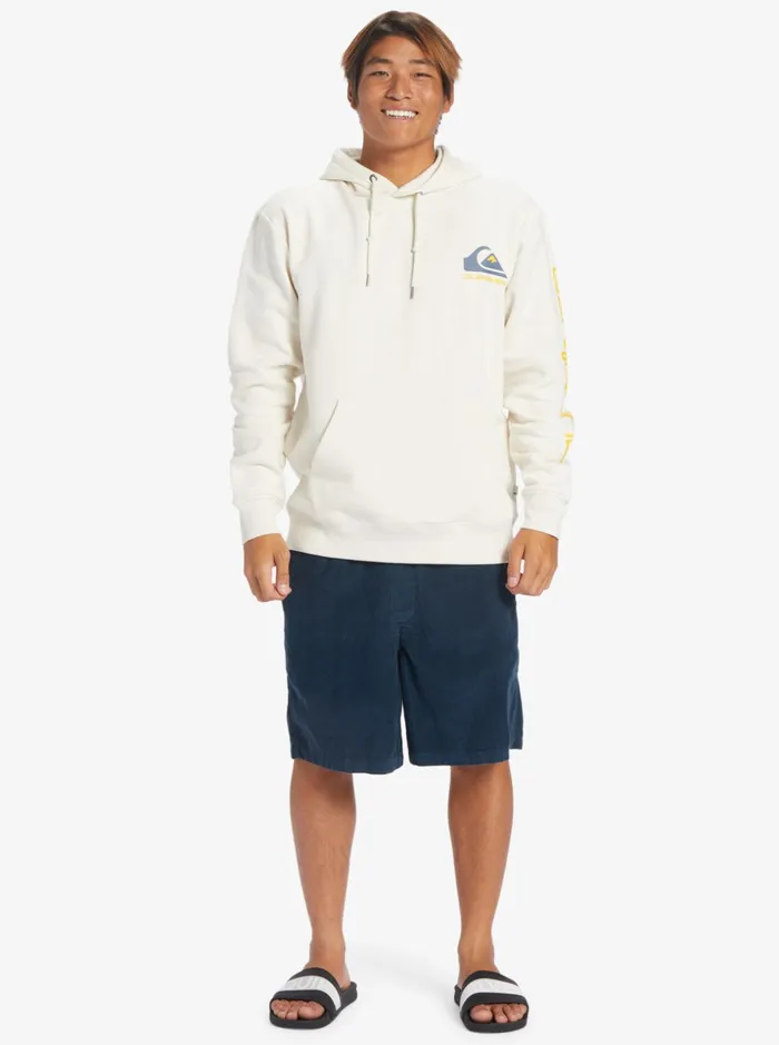 Men Quiksilver Sweatshirts and Hoodies Omni Logo Hoodie Birch Men Quiksilver Sweatshirts and Hoodies Omni Logo Hoodie Birch