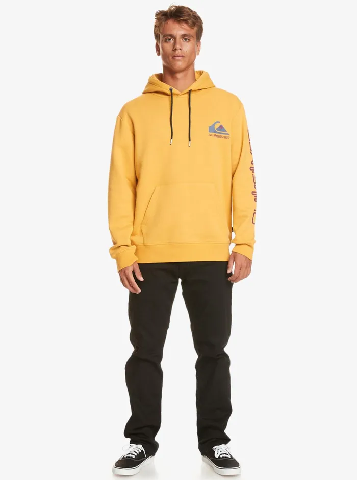 Men Quiksilver Sweatshirts and Hoodies Omni Logo Hoodie Mustard Men Quiksilver Sweatshirts and Hoodies Omni Logo Hoodie Mustard
