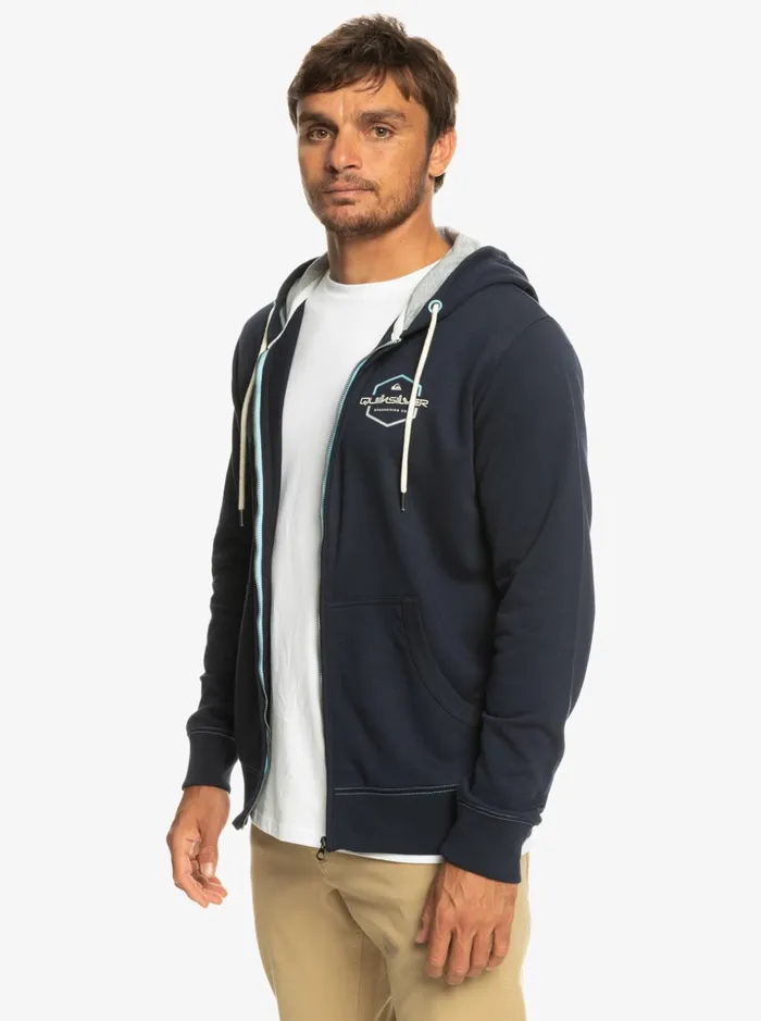 Men Quiksilver Sweatshirts and Hoodies Surf ZipUp Hoodie Navy Blazer Men Quiksilver Sweatshirts and Hoodies Surf ZipUp Hoodie Navy Blazer