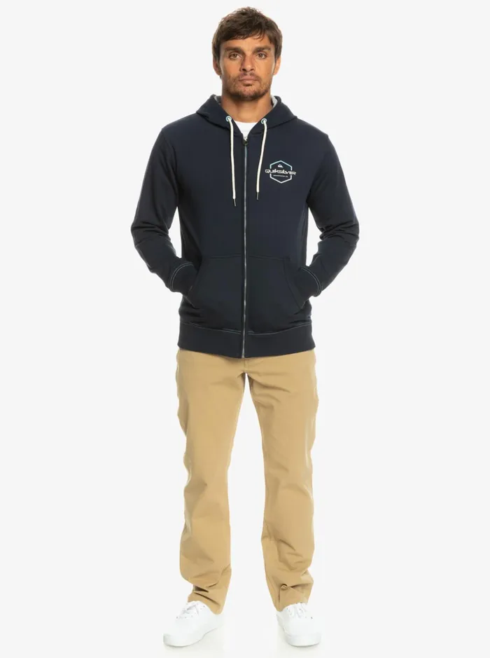 Men Quiksilver Sweatshirts and Hoodies Surf ZipUp Hoodie Navy Blazer Men Quiksilver Sweatshirts and Hoodies Surf ZipUp Hoodie Navy Blazer