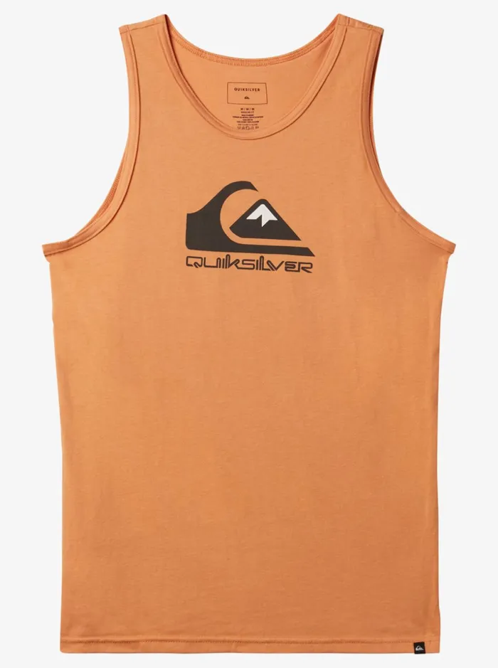 Men Quiksilver Tees Big Logo Tshirt Copper Tan