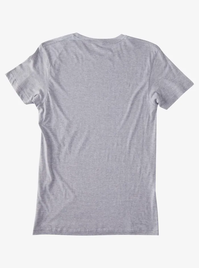 Men Quiksilver Tees Circle Palm TShirt Heather Grey Men Quiksilver Tees Circle Palm TShirt Heather Grey