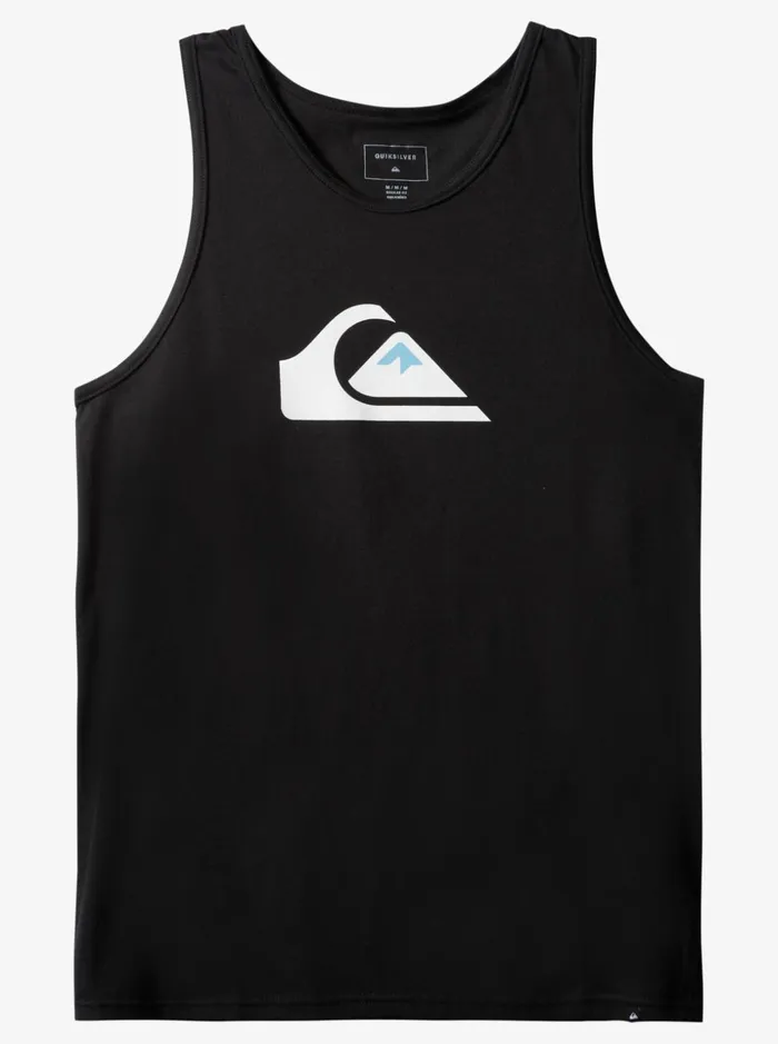 Men Quiksilver Tees Comp Logo Black