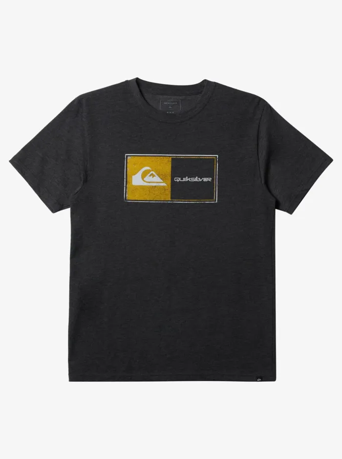 Men Quiksilver Tees Core Lockup TShirt Charcoal Heather