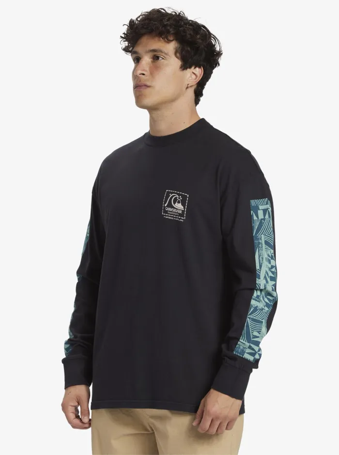 Men Quiksilver Tees Gregg Kaplan Blank Canvas Long Sleeve TShirt Black Men Quiksilver Tees Gregg Kaplan Blank Canvas Long Sleeve TShirt Black
