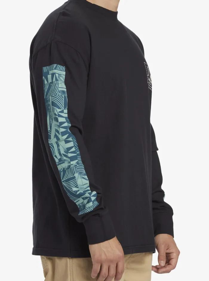 Men Quiksilver Tees Gregg Kaplan Blank Canvas Long Sleeve TShirt Black Men Quiksilver Tees Gregg Kaplan Blank Canvas Long Sleeve TShirt Black