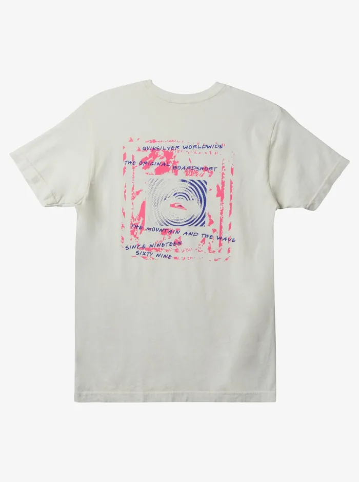 Men Quiksilver Tees International Worldforce TShirt Antique White Men Quiksilver Tees International Worldforce TShirt Antique White