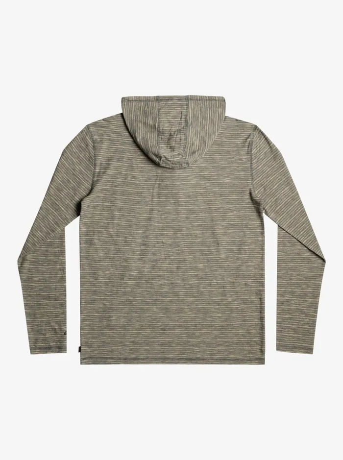 Men Quiksilver Tees Kentin Long Sleeves Hooded TShirt Dark Slate Kentin Men Quiksilver Tees Kentin Long Sleeves Hooded TShirt Dark Slate Kentin
