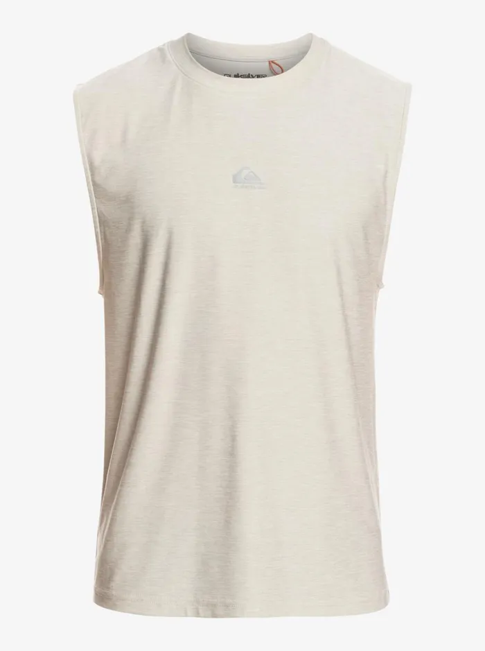 Men Quiksilver Tees Muscle Tank Gray Violet Heather Men Quiksilver Tees Muscle Tank Gray Violet Heather
