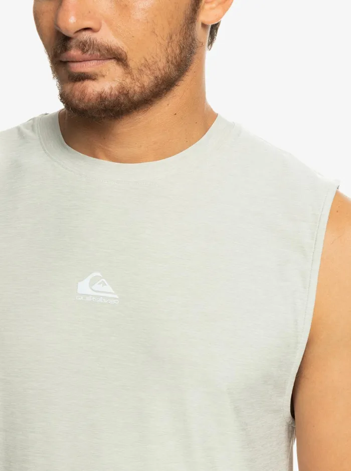 Men Quiksilver Tees Muscle Tank Gray Violet Heather Men Quiksilver Tees Muscle Tank Gray Violet Heather