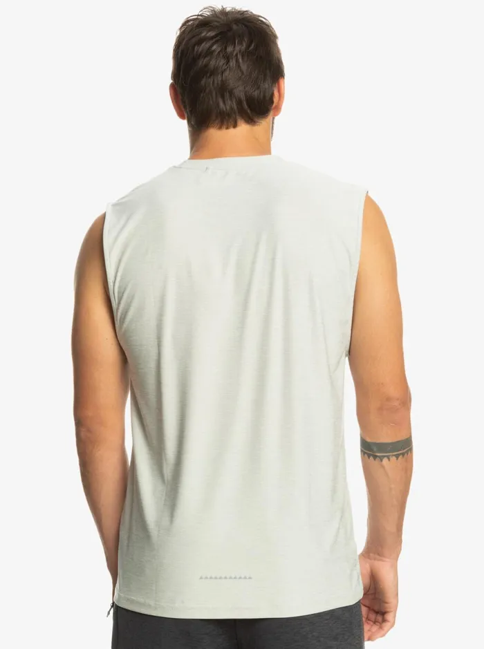 Men Quiksilver Tees Muscle Tank Gray Violet Heather Men Quiksilver Tees Muscle Tank Gray Violet Heather