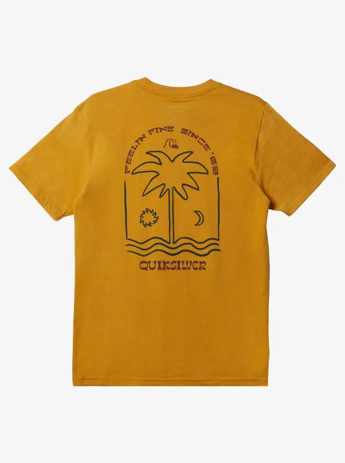 Men Quiksilver Tees New Take Mod Tshirt Bright Gold Heather Men Quiksilver Tees New Take Mod Tshirt Bright Gold Heather