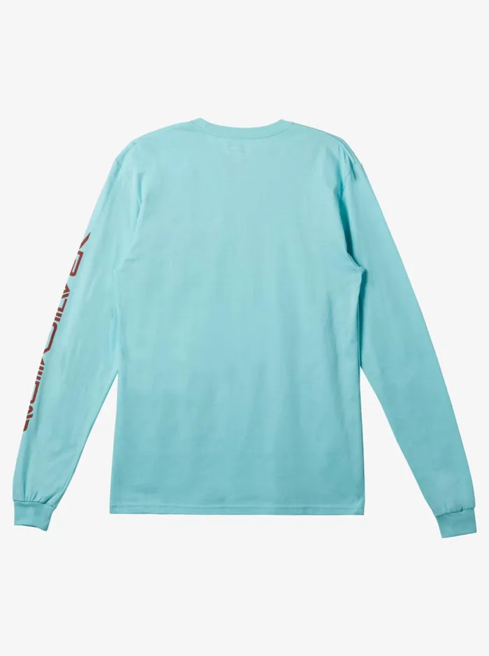 Men Quiksilver Tees Omni Logo Tshirt Angel Blue Men Quiksilver Tees Omni Logo Tshirt Angel Blue