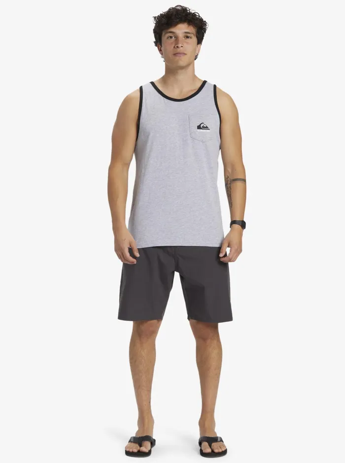 Men Quiksilver Tees Omni Pocket Tank Tshirt Athletic Heather Men Quiksilver Tees Omni Pocket Tank Tshirt Athletic Heather
