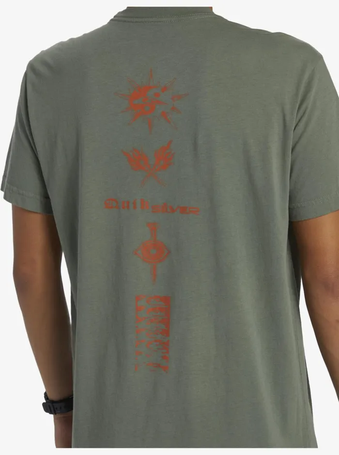 Men Quiksilver Tees Qs Throwback TShirt Laurel Wreath Men Quiksilver Tees Qs Throwback TShirt Laurel Wreath