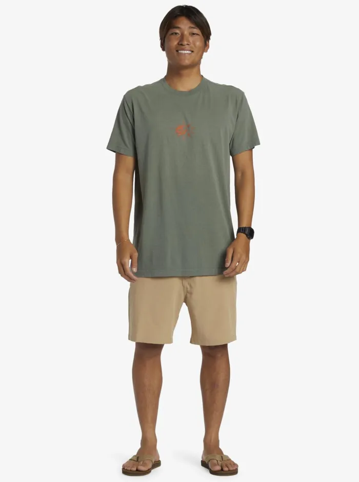 Men Quiksilver Tees Qs Throwback TShirt Laurel Wreath Men Quiksilver Tees Qs Throwback TShirt Laurel Wreath