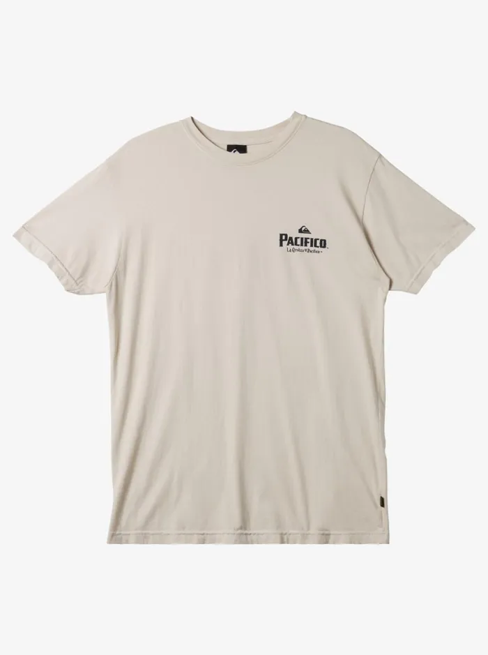 Men Quiksilver Tees Quiksilver X Pacifico Scenic Vibes TShirt Stone