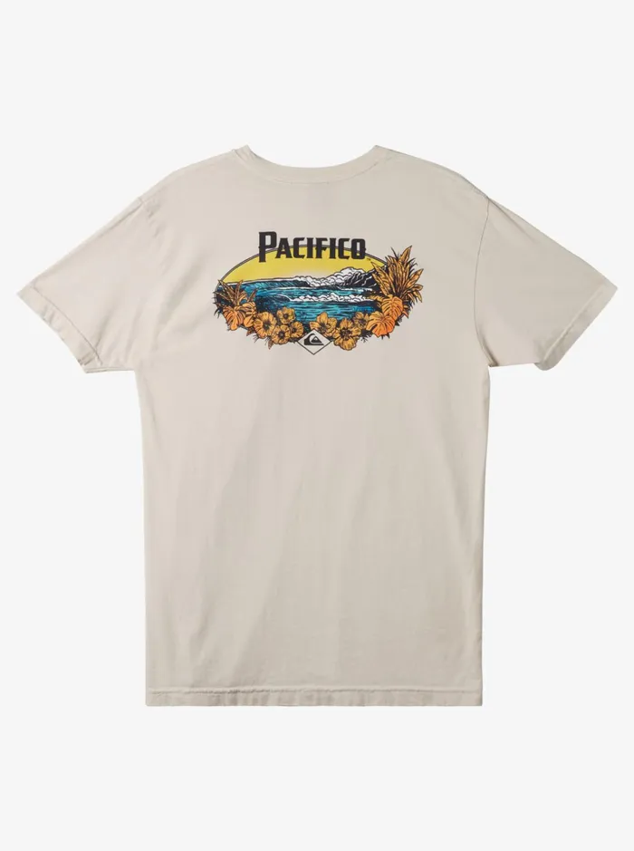 Men Quiksilver Tees Quiksilver X Pacifico Scenic Vibes TShirt Stone