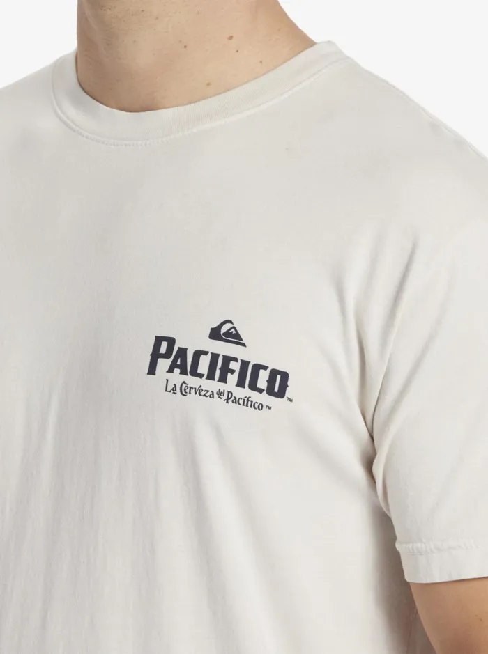 Men Quiksilver Tees Quiksilver X Pacifico Scenic Vibes TShirt Stone