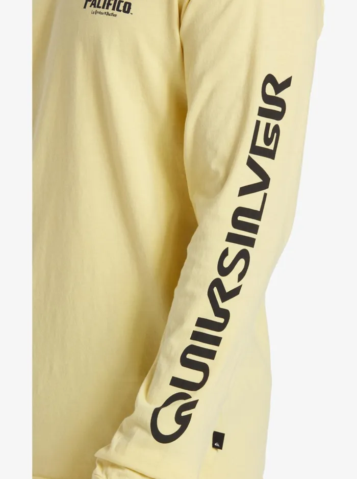 Men Quiksilver Tees Quiksilver X Pacifico Straight Shooter Long Sleeve TShirt Gold